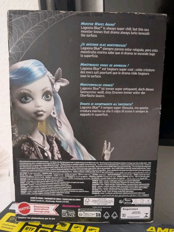 Monster High Reel Drama Lagoona Blue Puppe Mattel Retoure Neu - Bild 2 von 2