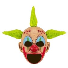 Open Mouth Clown Mask Latex Evil Joker Headwear Halloween Horrow Killer Headgear