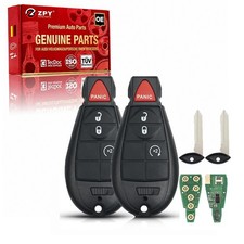 2 Remote Key Fob For 2013 2014 2015 2016 2017 2018 Dodge Ram 1500 2500 Gq4-53t