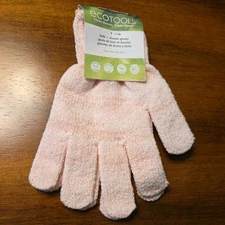 ECOTOOLS BATH AND SHOWER 1 Pair Pink Exfoliating Gloves