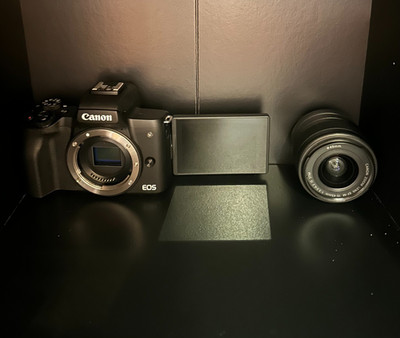 Canon EOS M50 Mark II 24.1MP Mirrorless Camera - Black (EF-M 15-45mm)