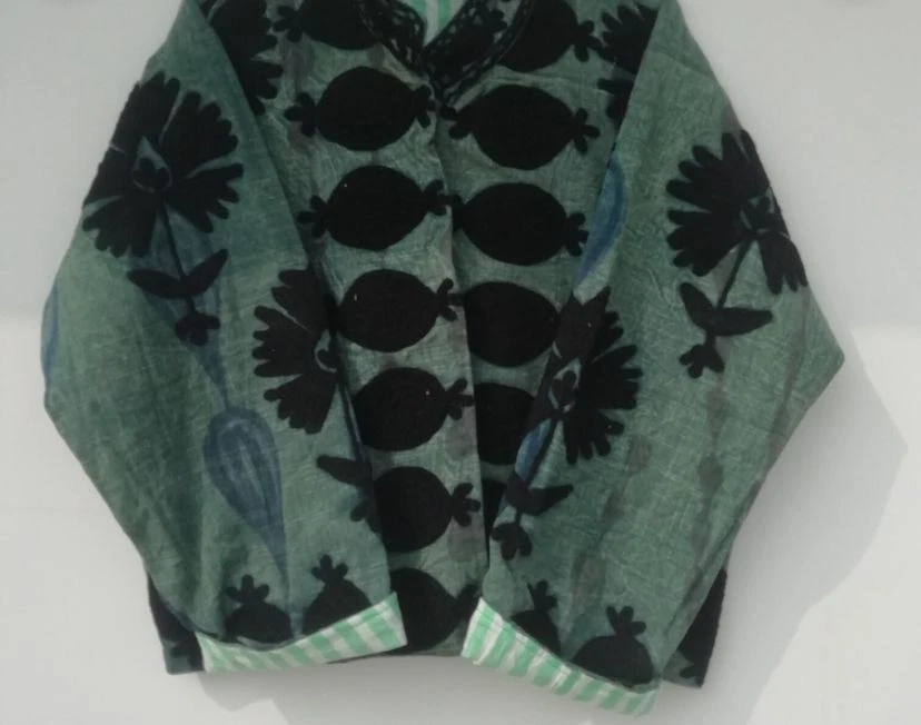 Light Green Vintage Women's Embroidered Velvet Jacket Bohemian Festival Coat
Opens in a new window o