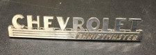 Vintage Original Chevrolet Thriftmaster Emblem Badge Nameplate Script Metal