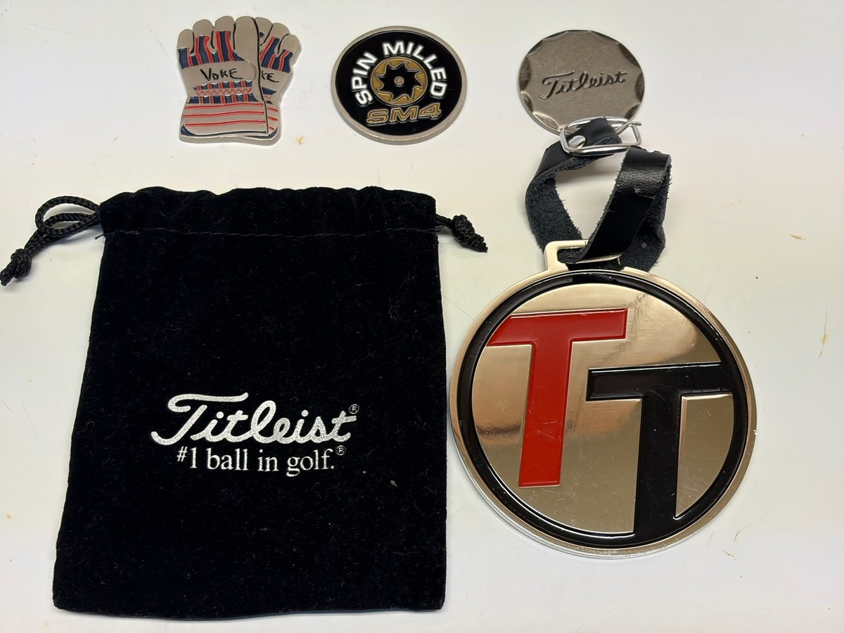 Rare TEAM TITLEIST Chrome Bag Tag And Ball Marker | eBay