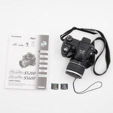 Fuji Finepix S 5200 Digital Camera 10X Optical Zoom 2 Cards Strap Tested Working