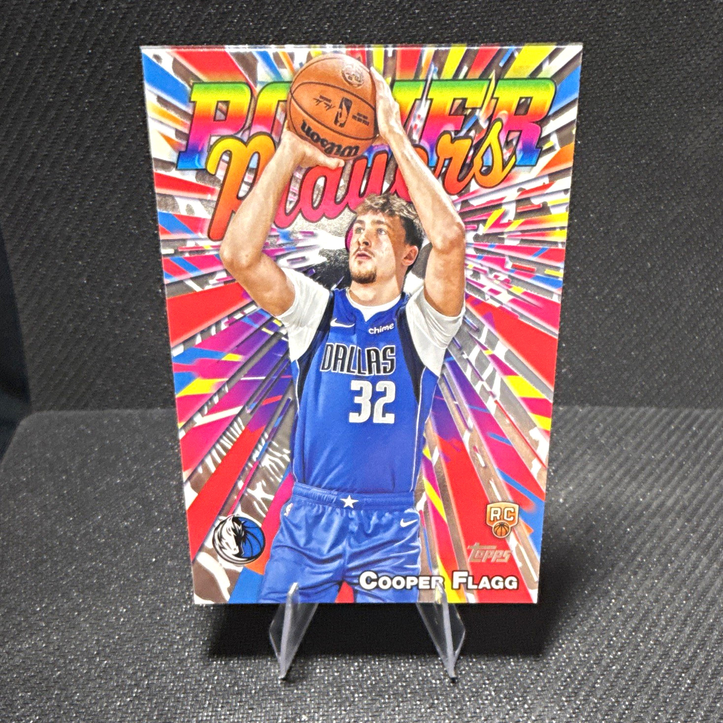 2025-26 Topps Chrome Power Players Cooper Flagg Mavericks RC Insert PP-16