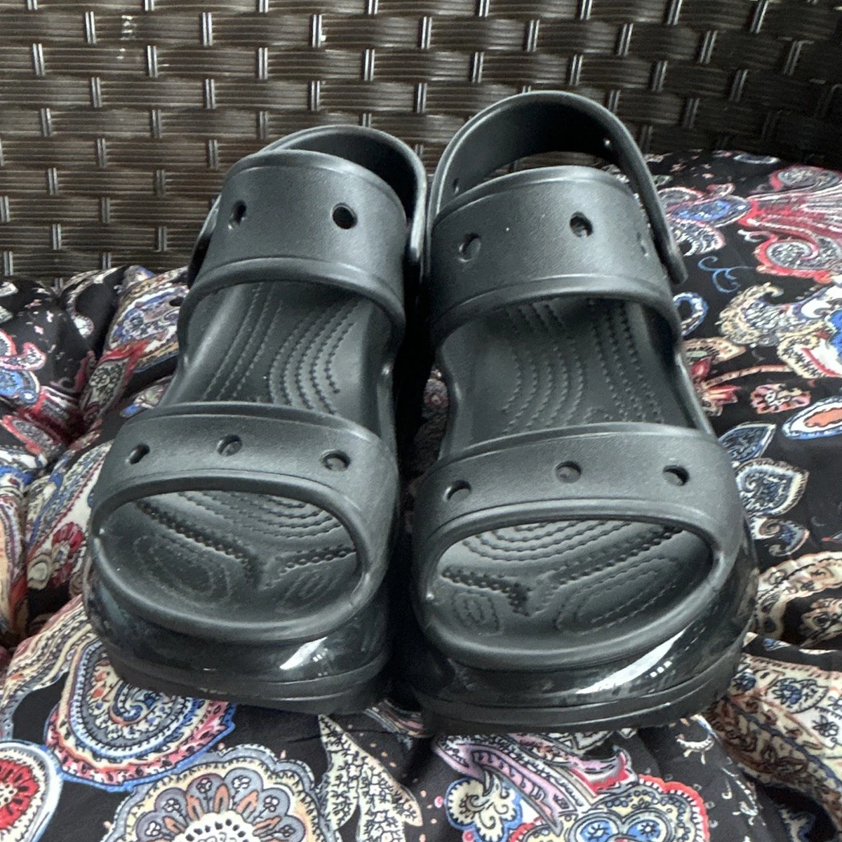 Crocs Black Sandals for Men for sale | eBay