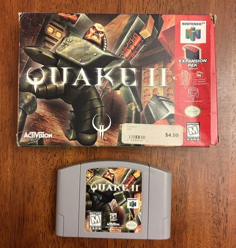Quake 2  II (Nintendo 64 N64) game and box only authentic