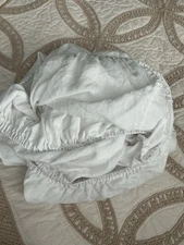 Simple Opulence 100% White Linen Queen Size Fitted Bed Sheet 69x80 OEKO-TEX GUC