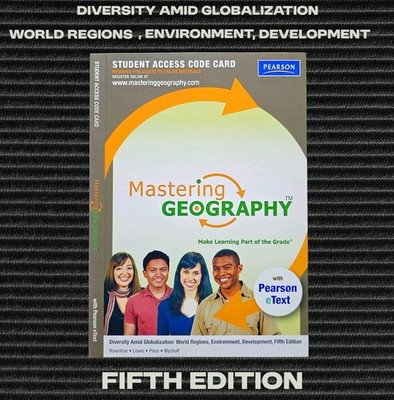 Mastering Geography 5th Ed Student Access Code Card - Pearson (New / Sealed)