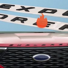 Fit For Explorer 2011-2019 Nameplates Matte Black Front Hood Letters Emblem