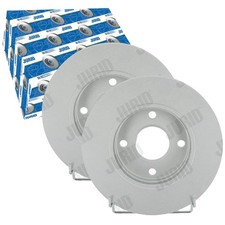 2X JURID BREMSSCHEIBEN VORNE 258mm BELÜFTET PASSEND FÜR FORD COURIER ESCORT