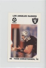 1988 Texaco Los Angeles Raiders Police Todd Christensen #8 7j0