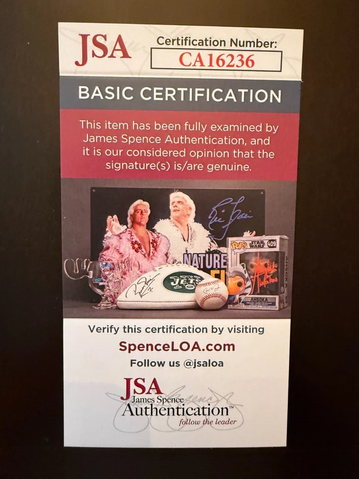 Béisbol MLB firmado por Tug McGraw Sweet Spot con certificación básica JSA  Foto 3 de 4