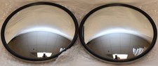 Stainless Steel 8 Spot Convex Mirror W516 Offset Ball Stud Mount - Pair