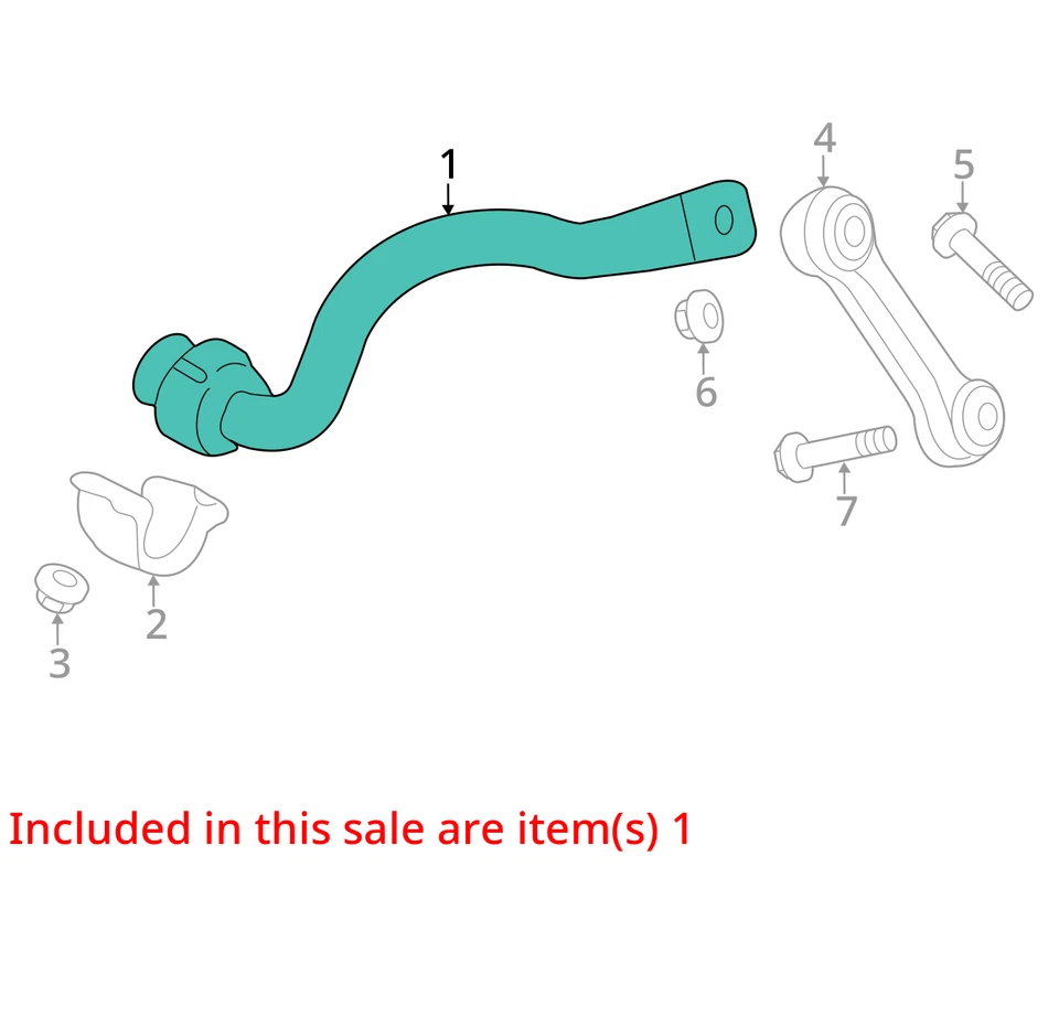 Audi SQ5 2018 AWD barra estabilizadora delantera OEM 72 k millas - LKQ424191381 Foto 4 de 4