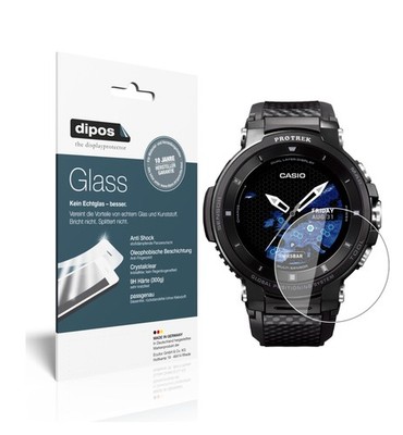 2x Schutzfolie für Casio Pro Trek smart WSD-F30 - Anti-Shock 9H Folie dipos