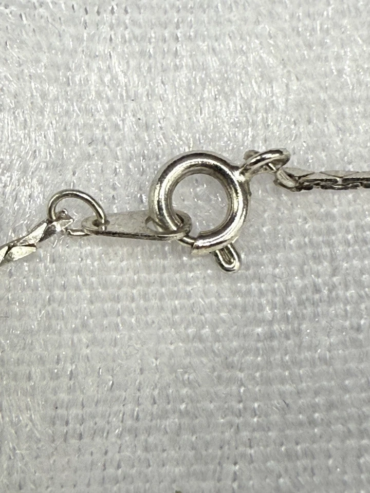 Pulsera vintage de plata de ley pepita de piedra turquesa 7" Foto 2 de 4