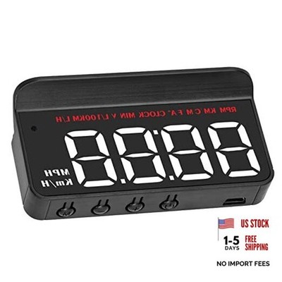 Car HUD , Universal Projection Speedometer OBDII HUD Display with Overspeed