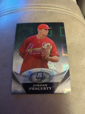 2011 BOWMAN PLATINUM PROSPECTS XFRACTOR JORDAN SWAGERTY #BPP74 CARDINALS 