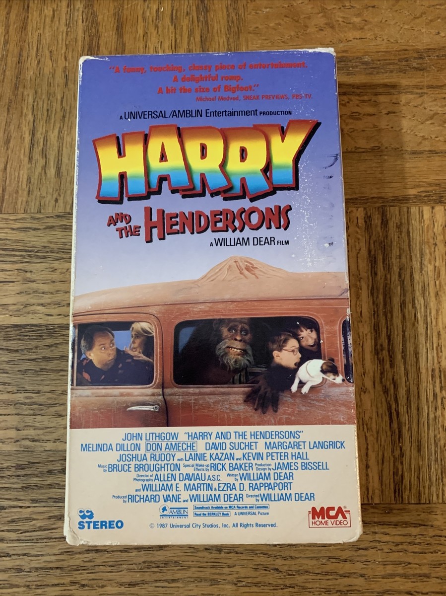 Harry And The Hendersons VHS | eBay