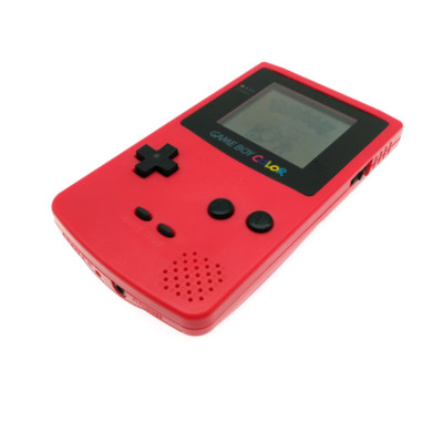 Red Retrofit Nintendo Game Boy Color GBC Console + Game Card | eBay