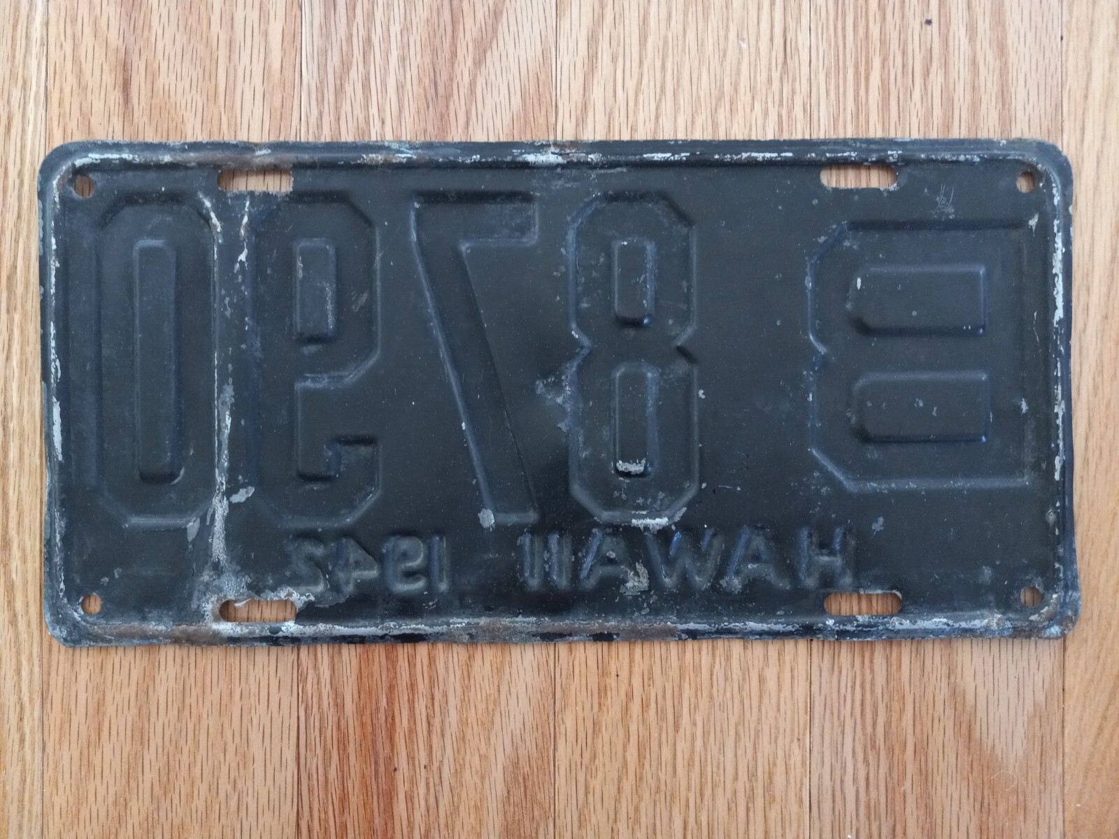 Vintage 1942 Hawaii License Plate eBay