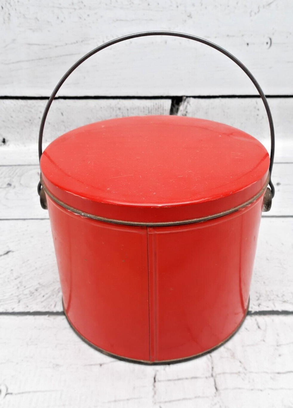 Vintage Number 1 Pistachios for a Number 1 Guy Red Tin with Handle