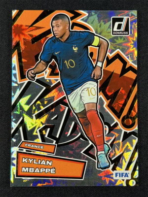 Carte Panini Donruss Kylian Mbappé Le Beau Jeu 2022/23 - Auto /49 - Gradée PSA 9 - Football