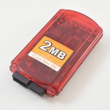 GAME MAK DC 2MB 400 block Memory Card CLEAR RED for Dreamcast 2028