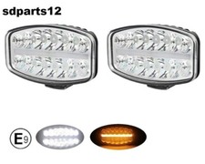 2x Phares Auxiliares LED Longue Portée 80W +Feu de Position Néon pour Camion VTT