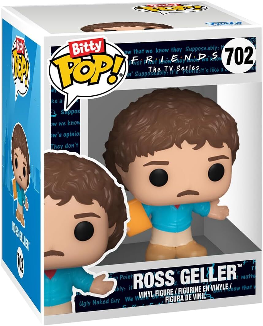 Funko Bitty Pop! Friends 80's – Rachel, Chandler, Ross + 1 Mystère – 2,2 Cm – Collection