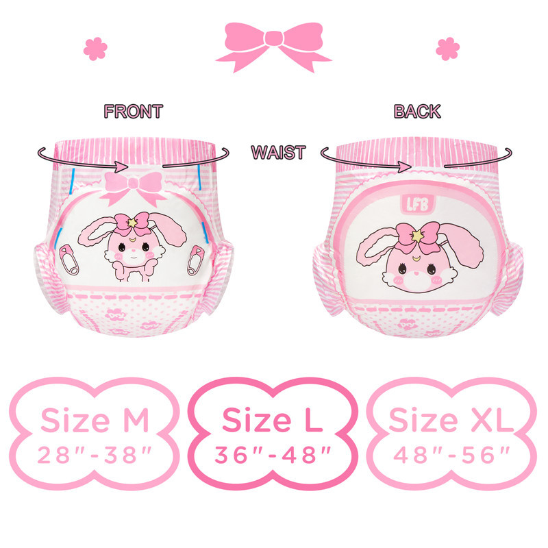 *2 PC* NEW Little for Big Ba.by Usagi Adult diaper Sampler