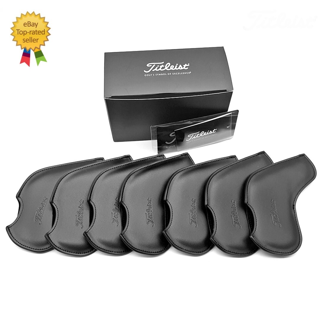 Titleist - A-shi Titleist Golf Iron Head Cover Set Jet Black 7PC - Genuine