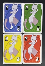 Mewtwo #9 Pokemon Japanese UNO Mattel Full 4 Color Set GNH17 2022