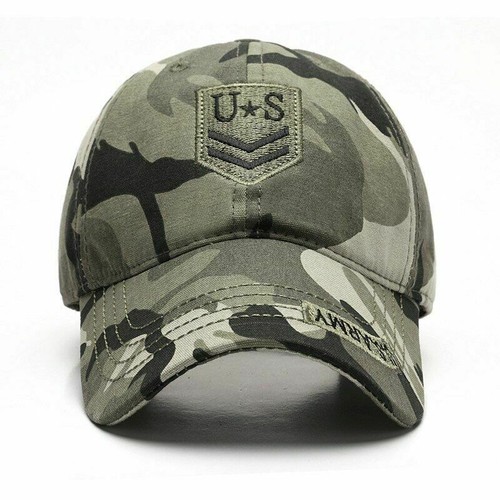 Cotton Baseball Cap For Men Casual U.S.Army Hat Ranger Swat Flag One Color - Picture 4 of 39