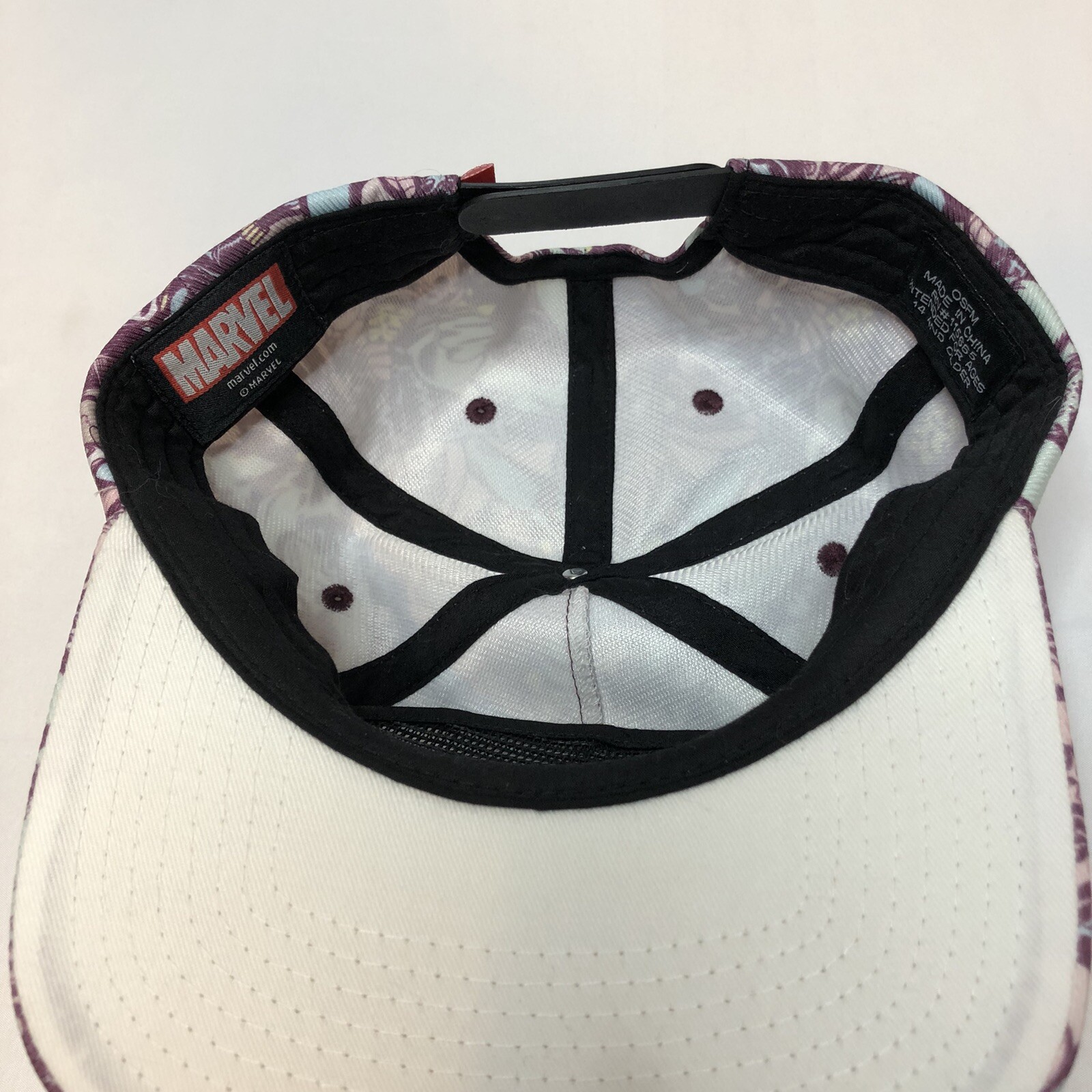 Marvel Characters Flat Bill Snapback Hat Purple S… - image 6