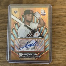2024 Topps Big League - Opening Act Autographs Orange Foil Luis Matos /50