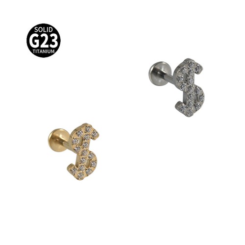 2PCS Titanium Flat Back Lip Stud Tragus Helix Cartilage Crystal Flower Earrings - Picture 11 of 29