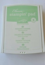 Stampin Up Retired PISTACHIO PUDDING old style foam Stampin Pad.