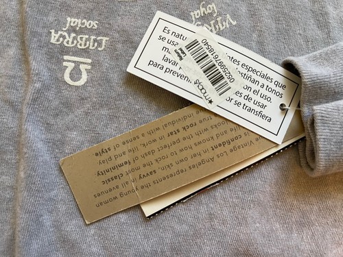 TRUE VINTAGE LOS ANGELES, WOMEN'S XL GRAY LONG SLEEVES ZODIAC TEE, NEW TAGS - 第 6/8 張圖片