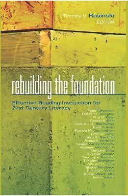 Rebuilding the Foundation: Effective Readi- Rasinski, 1935542001, hardcover, new