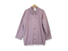 Elle Faux Suede Shacket Jacket Ladies Uk 20 Blush Pink Studded With Tags Smart