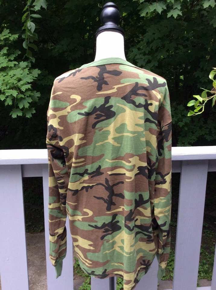 NWT Men's  Rothco Army long Sleeve Shirt  Camo LARGE Hunting Camping Workout Fun - Image 2 of 4