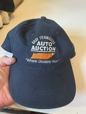 Navy East Tennessee Auto Auction Adjustable Hat Farenheit Tag
