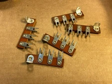 Lot of 5 NOS 3-Lug Phenolic Terminal Strips with Solder Lugs for Tube Amp #H