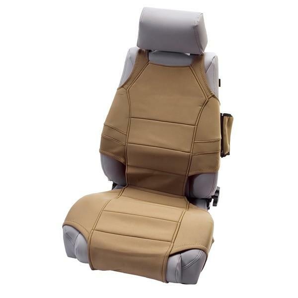 Housse de siège en néoprène beige pour Jeep Wrangler JK JL et Gladiator JT
