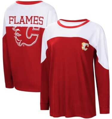 Womens Calgary Flames - Long Sleeve - G-III 4her by Carl Banks - LARGE - NWT