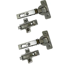 Salice 2P8 Cabinet Door Hinge w/ H02 Mounting Base Plate Self Closing, 4 pcs