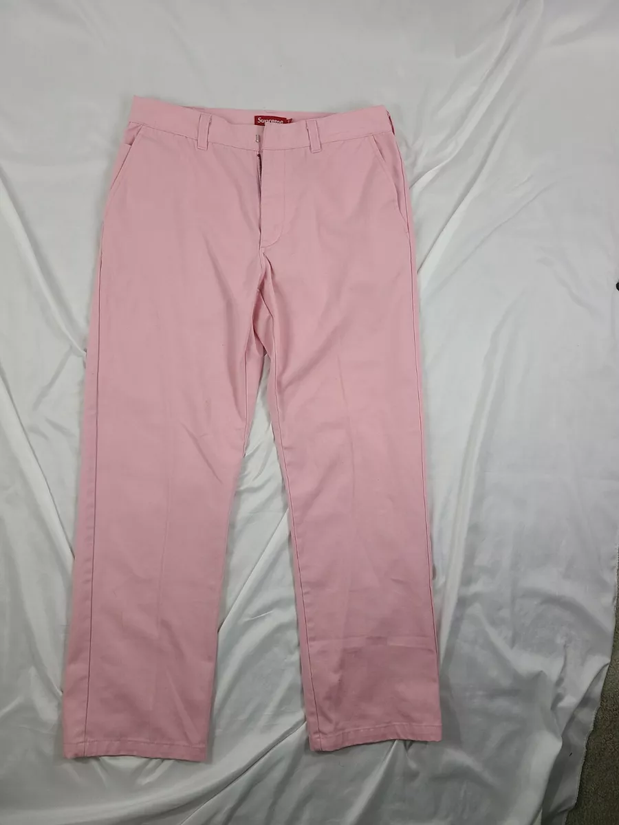 Supreme Light Pink Work Pants SS15 Size 32 eBay